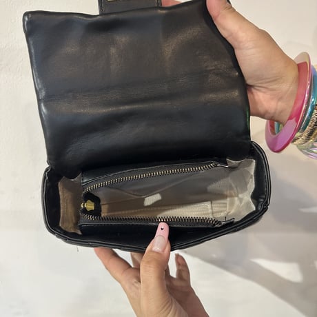 matte quilted bag