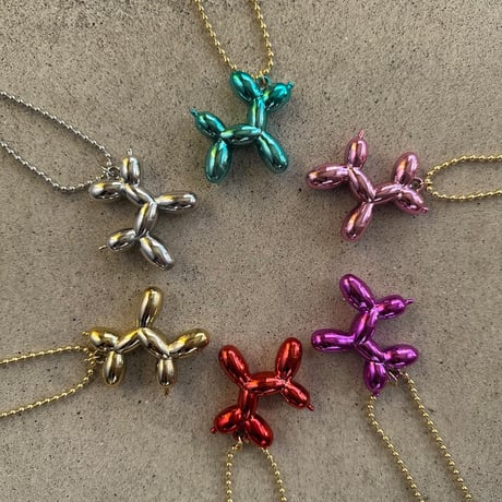 Dog balloon necklace