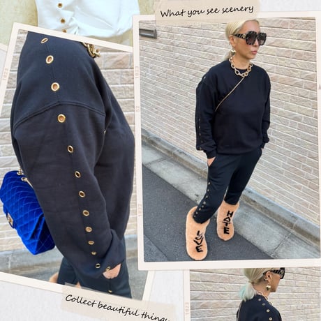 Side eyelet top