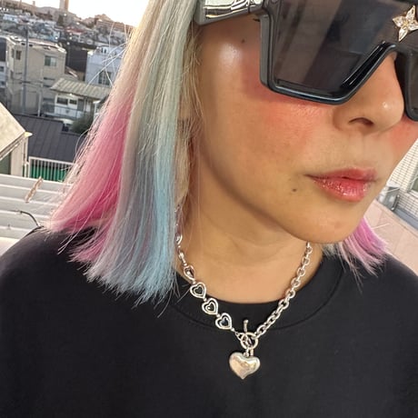 Otro accesorio heart chain combi necklace