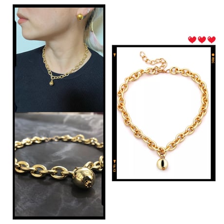 Ball top necklace