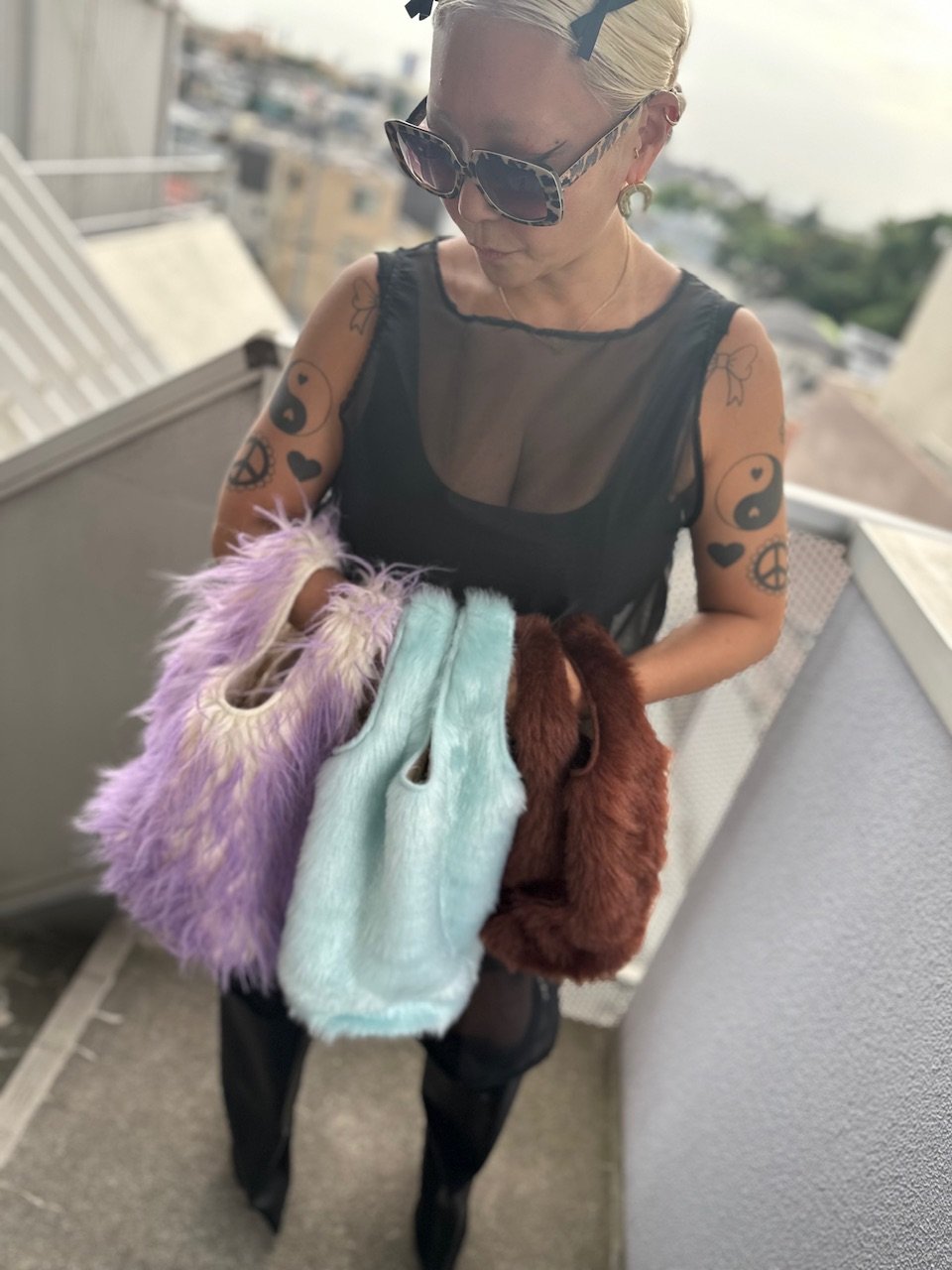 DIR69 x burself faux fur shopper | burself