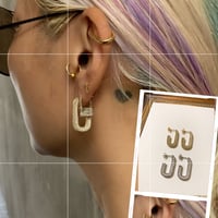U shaped earrings