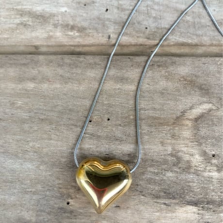 BI colored heart necklace / large