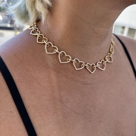 Heart bijoux  chain necklace