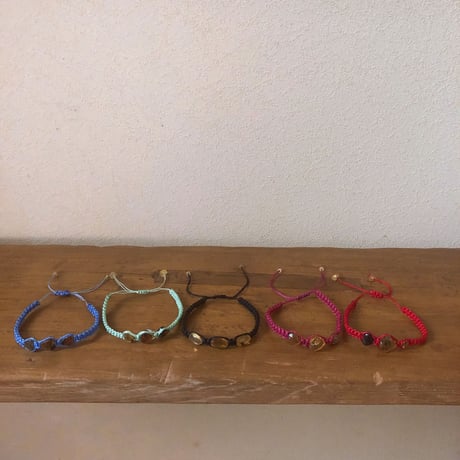 I♡MEXICO amber bracelet w3stones