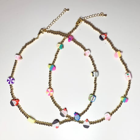 Mini gold sweets necklace