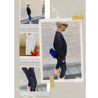 Side eyelet pant