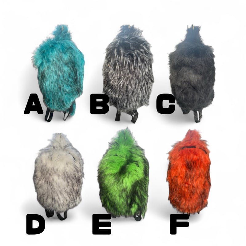 Faux fur backpack | burself