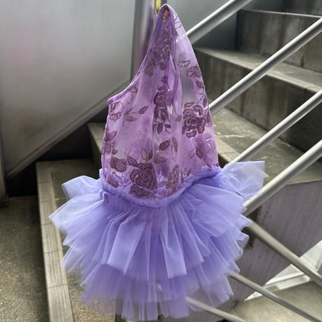 Lace tulle frilled shopper by DIR69 x burself