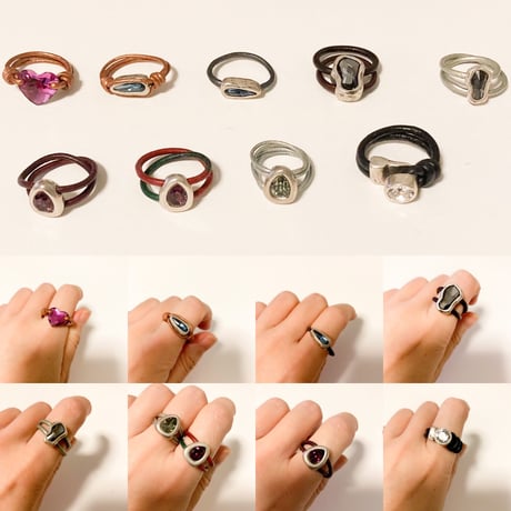 Otro accesorio / leather belt ring A
