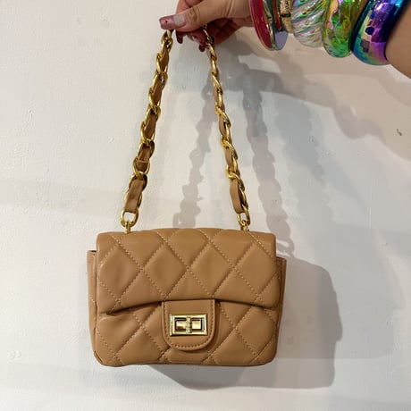 matte quilted bag