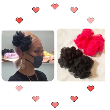 Bow tulle clip SMALL