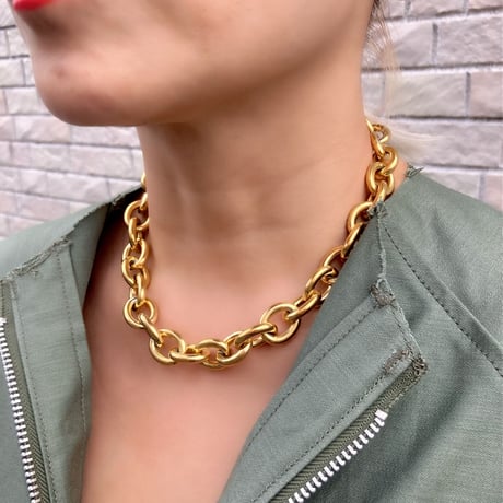 Stainless chunky chain necklace