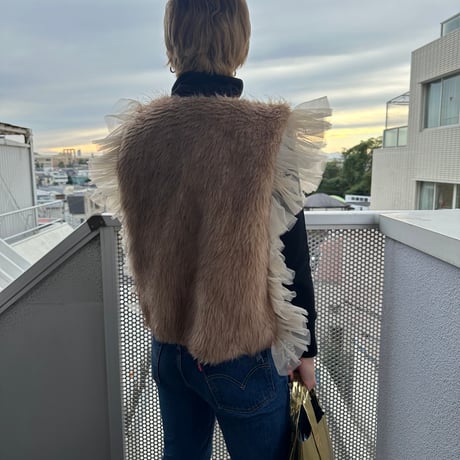 DIR69 x burself  sweet eco fur vest