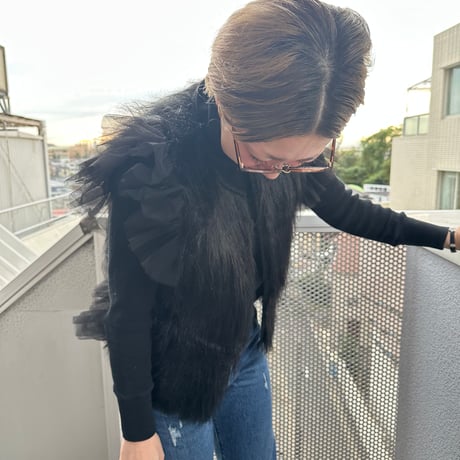 DIR69 x burself  sweet eco fur vest