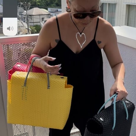 burself candy woven tote : large