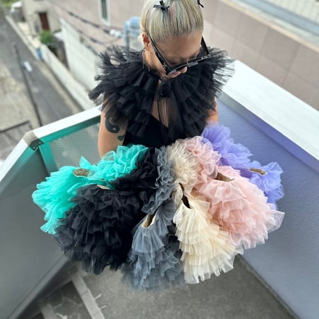 Ruffle tulle collar by DIR69