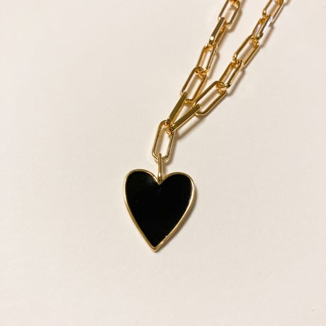 Heart plated necklace