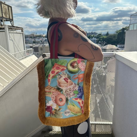 DIR69 x burself printed tote