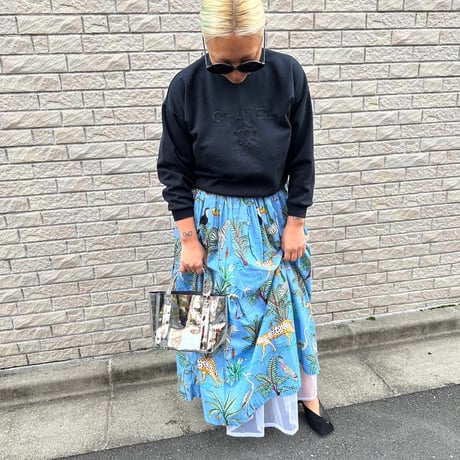 Cotton Maxi skirt w tulle lining by DIR69