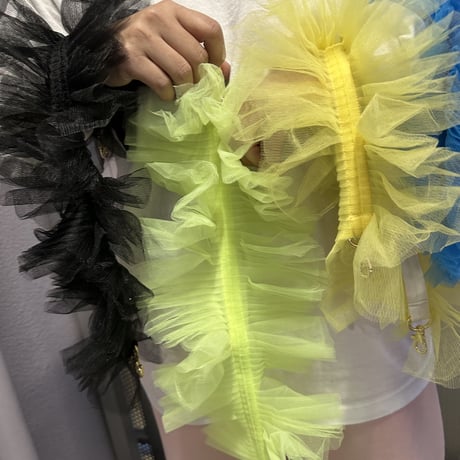 Wild flower tulle short strap