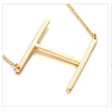 gold LETTER necklace