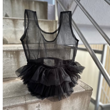 Frilled tulle shopper bag by burself x DIR69
