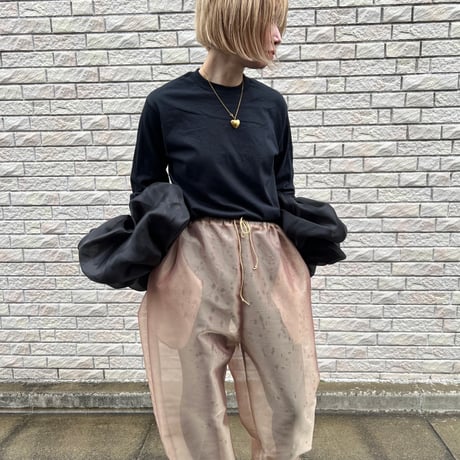 Removable big  cuff tee