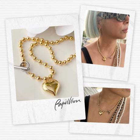 Design clasp heart necklace