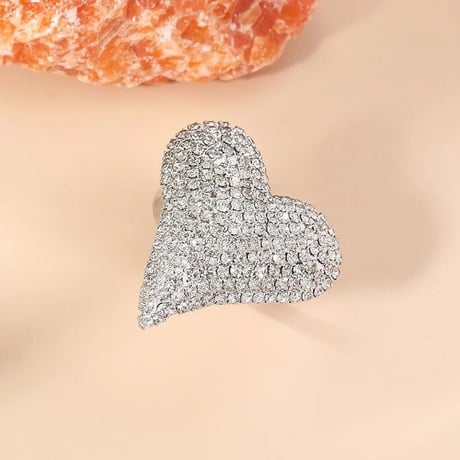 Bling heart ring