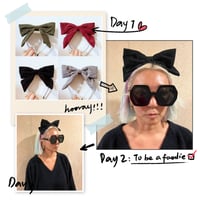 Corduroy bow headband