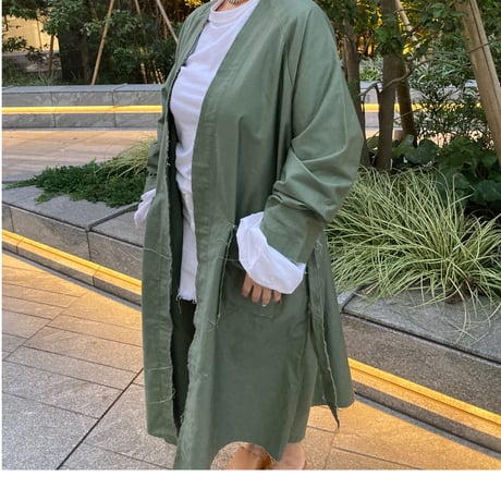 Cut off millitary coat