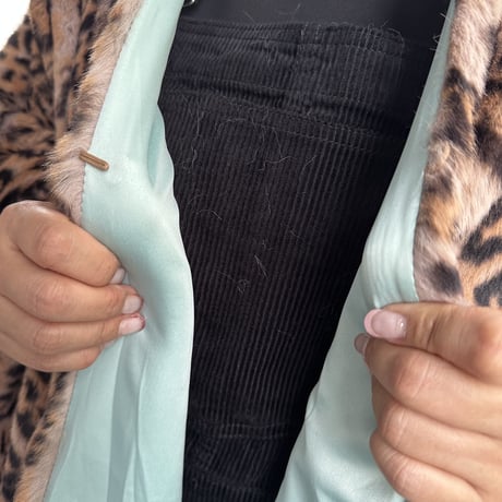 Burself faux fur poncho