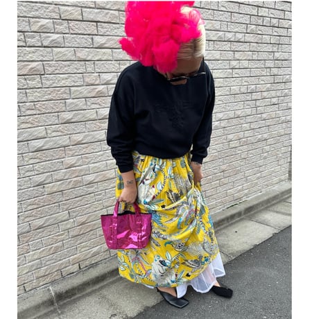 Cotton Maxi skirt w tulle lining by DIR69