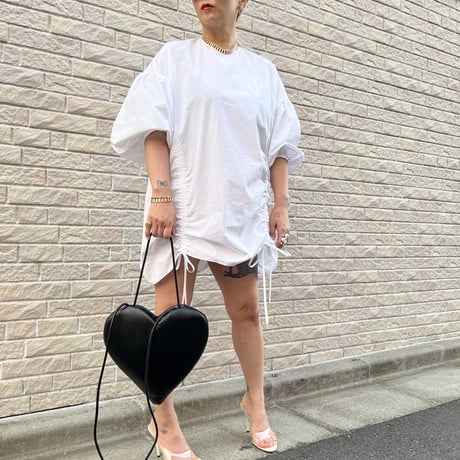 Black heart shape bag