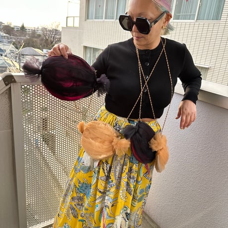 burself x DIR69 candy tulle bags