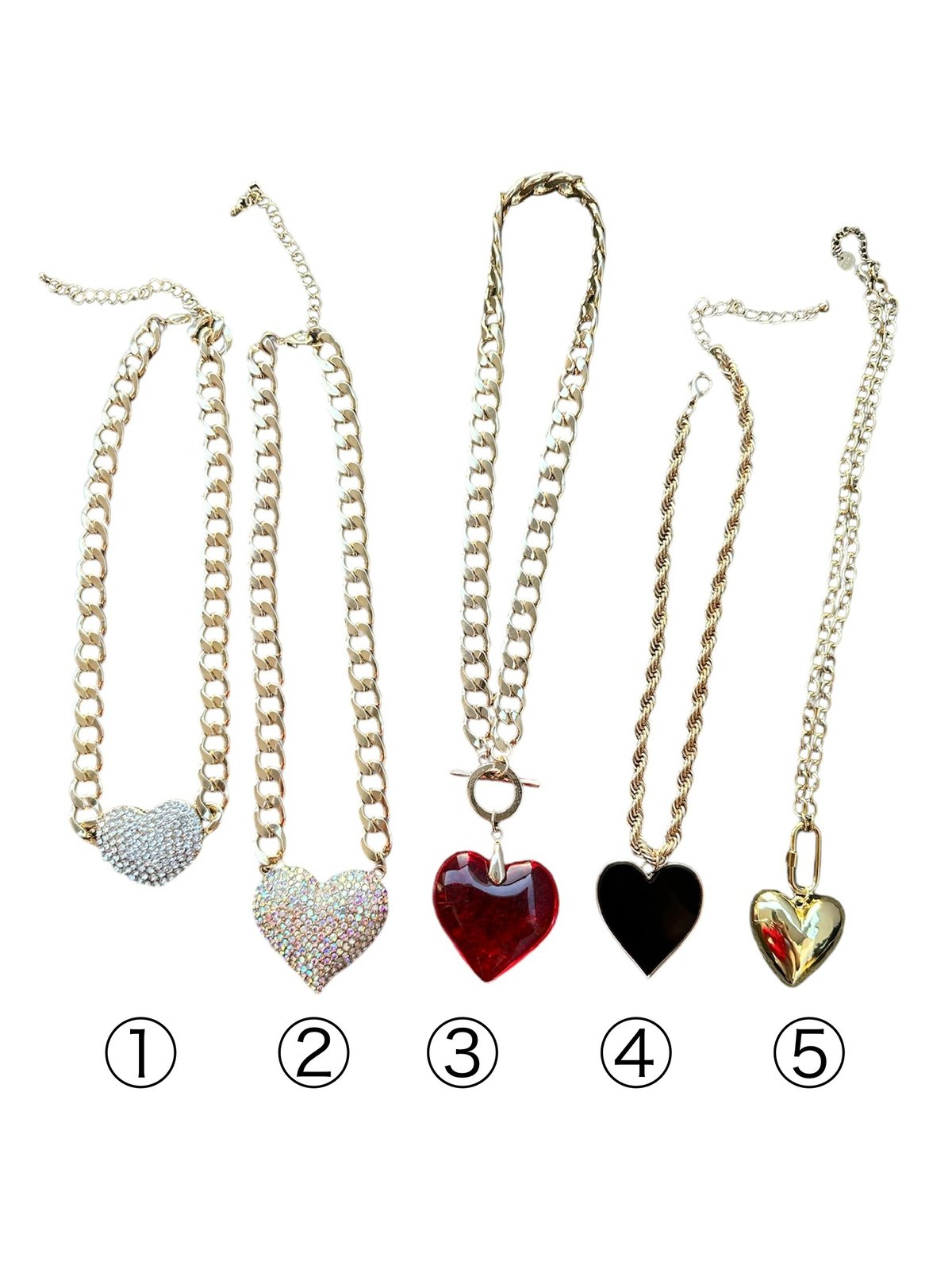 Bling Heart necklaces | burself
