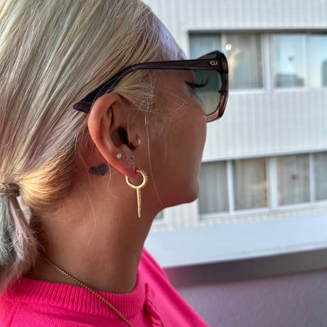 Long studded earring 片耳用