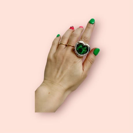 Otro accesorio / wavy heart ring