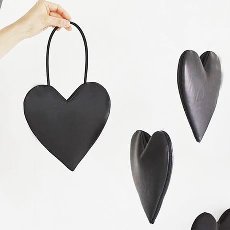 Black heart shape bag