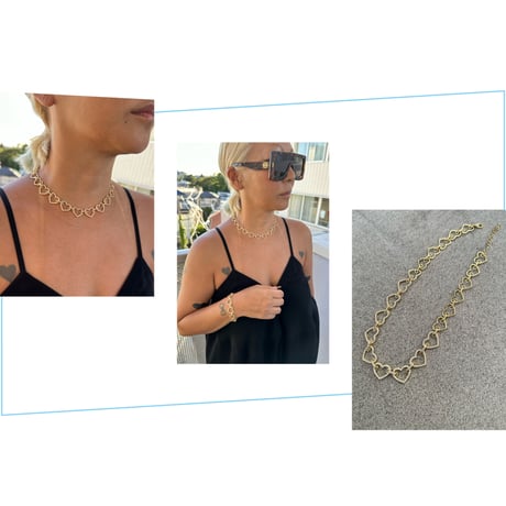 Heart bijoux  chain necklace