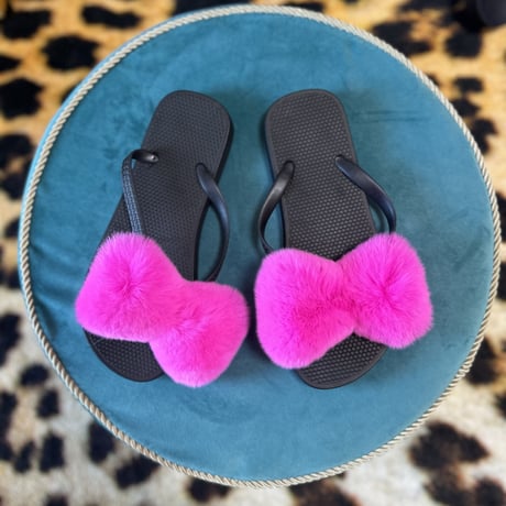 Ribbon fur thong