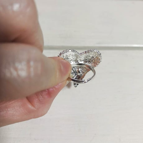 Bling heart ring