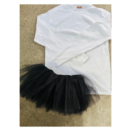 Tulle peplum tee