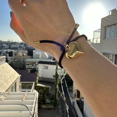 Rope bracelet w heart