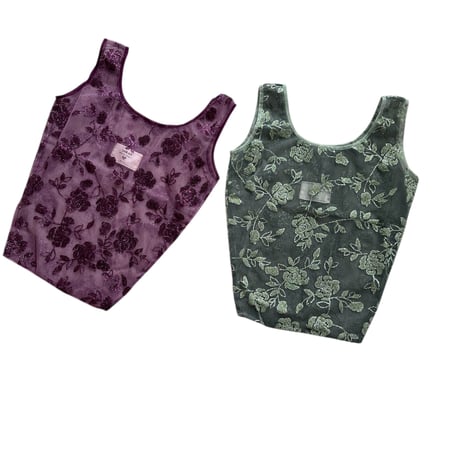 Lame lace shopper by DIR69 x burself