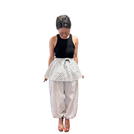 Dot cotton pant