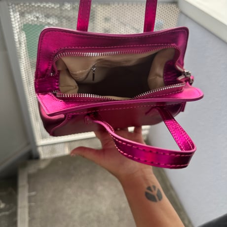 mirror squared backpack handbag