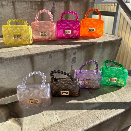 Transparent quilted bag